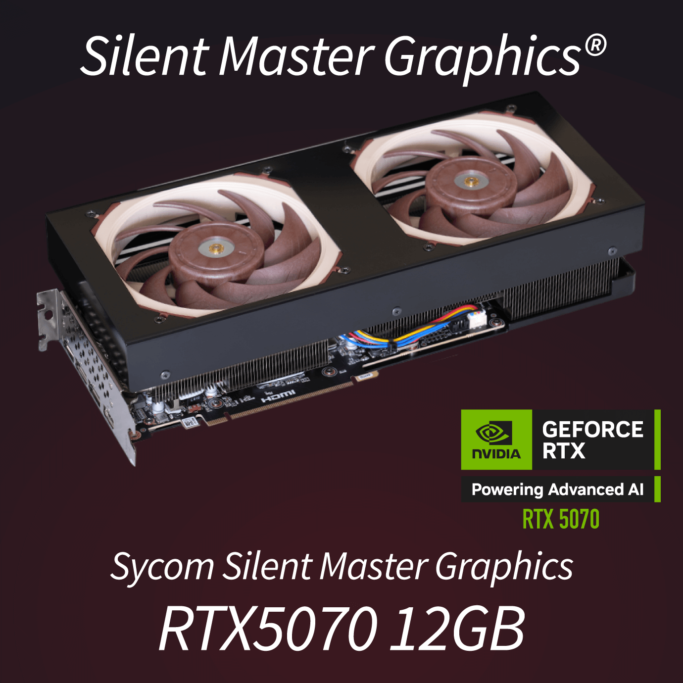 Silent Master Graphics RTX5070 12GB｜Silent Master Graphics®｜静音