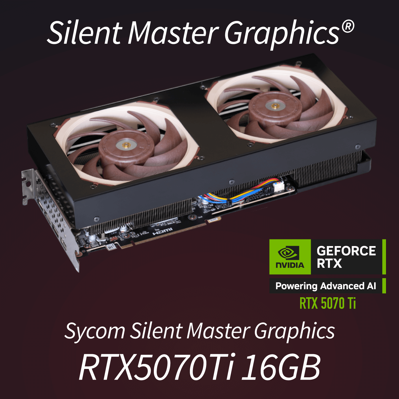 Silent Master Graphics RTX5070Ti 16GB｜Silent Master Graphics