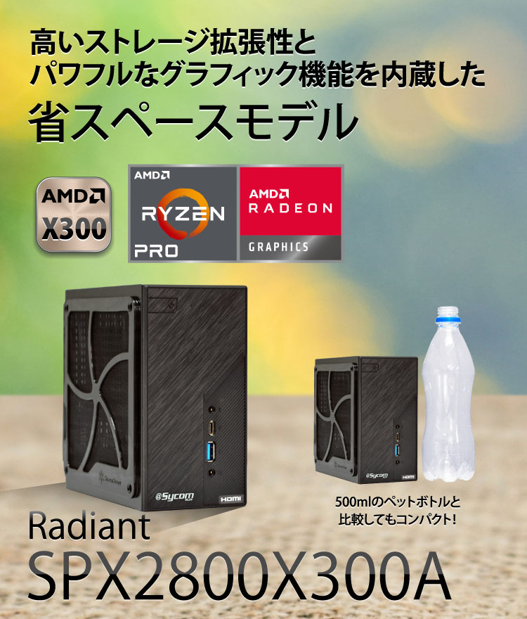 Radiant SPX2800X300A｜省スペースPC｜BTOパソコン｜BTO パソコン(PC ...