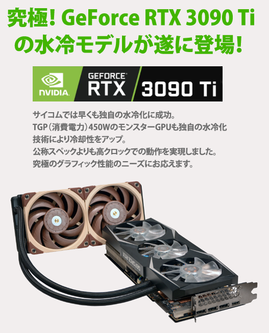 究極！ GeForce RTX 3090 Tiの水冷モデルが遂に登場！ 