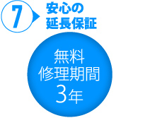 7 安心の延長保証